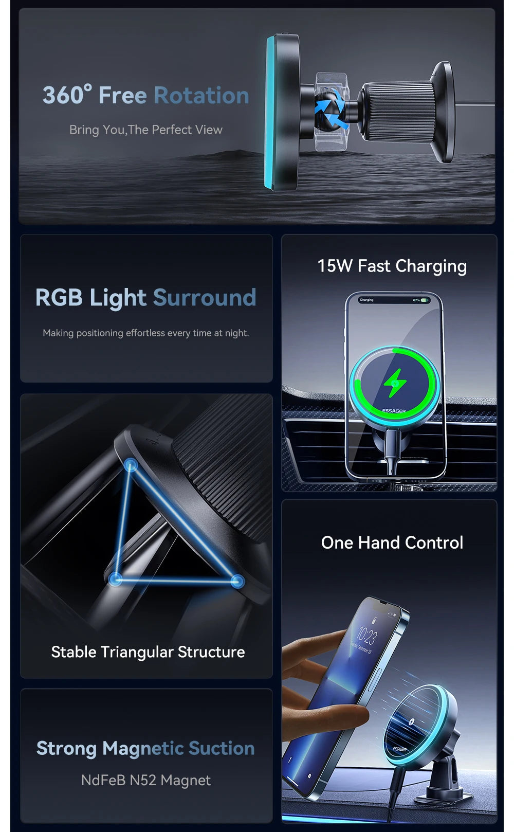 PrimeN'Led Charge+ Phone Holder